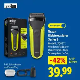Lidl Braun braun elektrorasierer series 3 Angebot