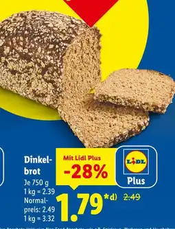 Lidl Dinkelbrot Angebot