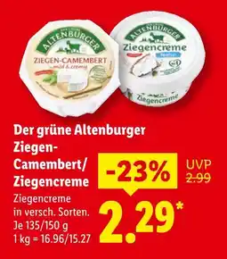 Lidl Altenburger ziegen-camembert Angebot