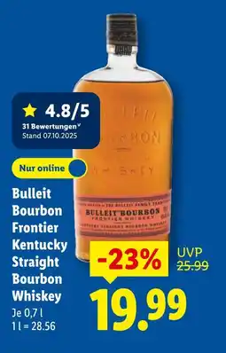 Lidl Bulleit bulleit bourbon frontier kentucky straight bourbon whiskey Angebot