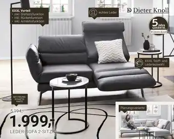 XXXLutz Dieter knoll leder-sofa 2-sitzig Angebot