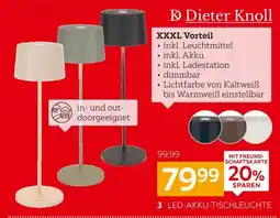 XXXLutz Dieter knoll led-akku-tischleuchte Angebot