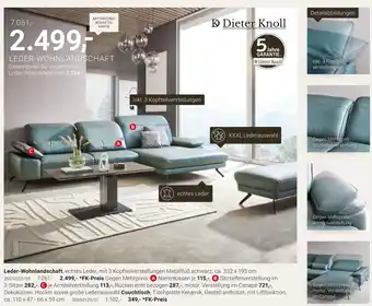 XXXLutz Dieter knoll collection leder-wohnlandschaft Angebot