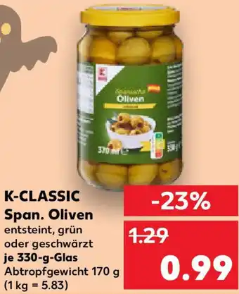 Kaufland K-CLASSIC Span. Oliven Angebot