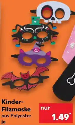 Kaufland Kinder Filzmaske Angebot