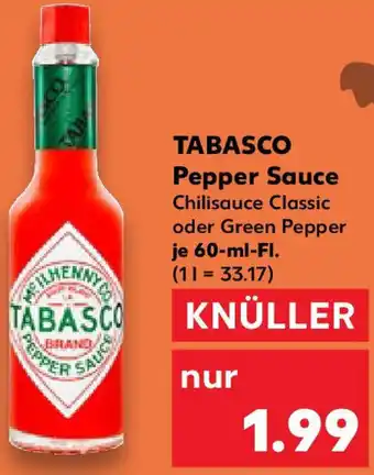 Kaufland TABASCO Pepper Sauce Angebot