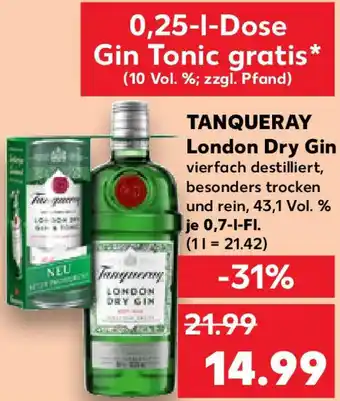 Kaufland TANQUERAY London Dry Gin Angebot