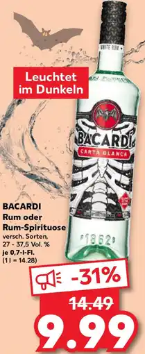 Kaufland BACARDI Rum oder Rum-Spirituose Angebot