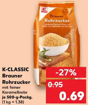 Kaufland K-CLASSIC Brauner Rohrzucker Angebot