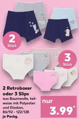 Kaufland 2 Retroboxer oder 3 Slips Angebot