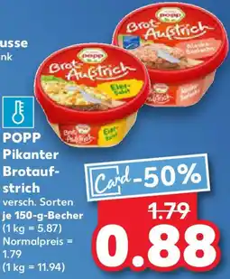 Kaufland POPP Pikanter Brotaufstrich Angebot