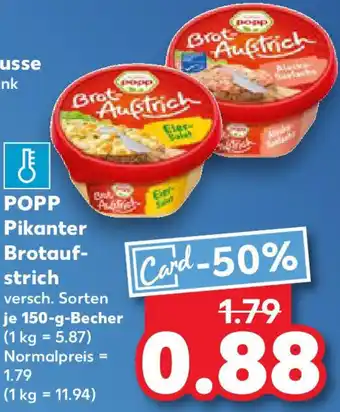 Kaufland POPP Pikanter Brotaufstrich Angebot