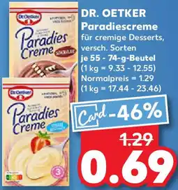 Kaufland DR. OETKER Paradiescreme Angebot