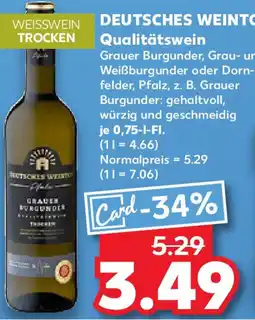 Kaufland DEUTSCHES WEINTOR Qualitätswein Angebot