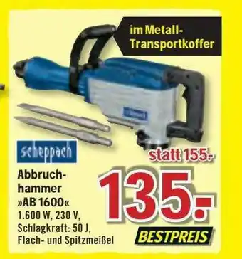 B1 Discount Baumarkt Scheppach Abbruchhammer „ab 1600“ Angebot