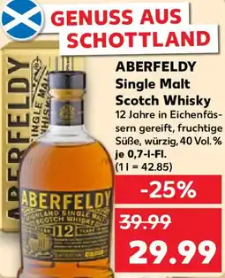 Kaufland ABERFELDY Single Malt Scotch Whisky Angebot