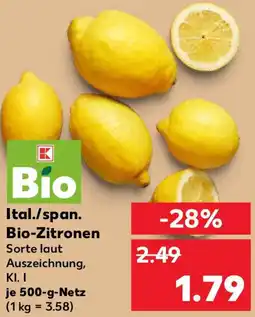 Kaufland Ital./span. Bio-Zitronen Angebot