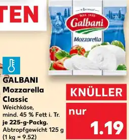 Kaufland GALBANI Mozzarella Classic Angebot