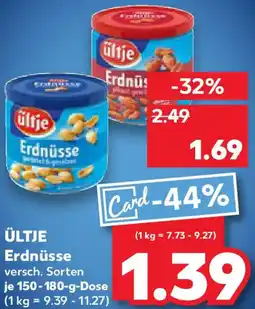 Kaufland ÜLTJE Erdnüsse Angebot