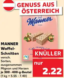 Kaufland MANNER Waffel Schnitten Angebot