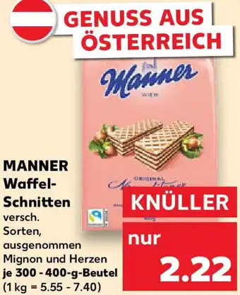 Kaufland MANNER Waffel Schnitten Angebot