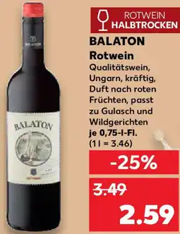 Kaufland BALATON Rotwein Angebot