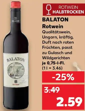 Kaufland BALATON Rotwein Angebot
