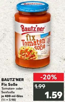 Kaufland BAUTZ'NER Fix Soße Angebot