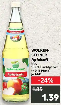 Kaufland WOLKENSTEINER Apfelsaft Angebot