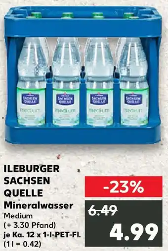 Kaufland ILEBURGER SACHSEN QUELLE Mineralwasser Angebot