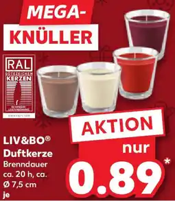 Kaufland LIV&BO Duftkerze Angebot