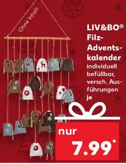Kaufland LIV&BO Filz Adventskalender Angebot