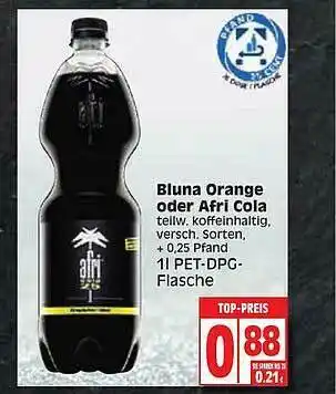 Edeka Bluna Orange Oder Afri Cola Angebot