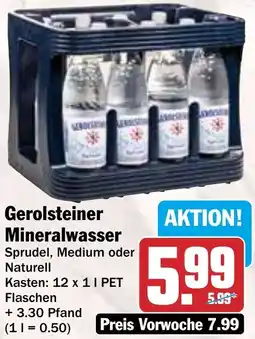 HIT Gerolsteiner Mineralwasser Angebot