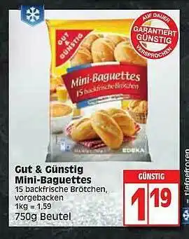 Edeka Gut & Günstig Mini-baguettes Angebot