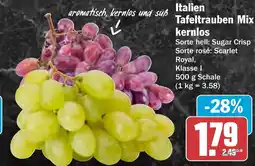 HIT Italien Tafeltrauben Mix kernlos Angebot