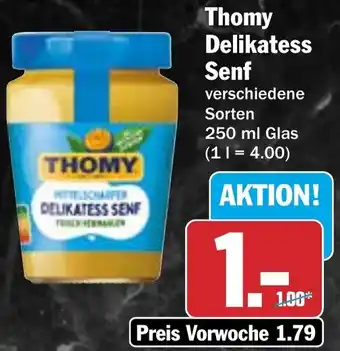 HIT Thomy Delikatess Senf Angebot