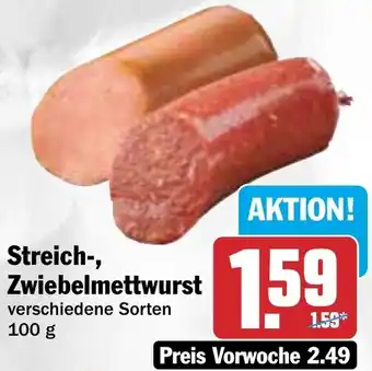 HIT Streich-, Zwiebelmettwurst Angebot