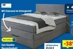 Lidl Sun Garden Boxspringbett Broome Angebot