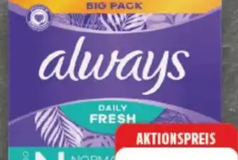 E-Center Always Daily Fresh Slipeinlagen Angebot
