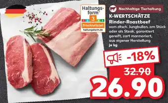 Kaufland K-WERTSCHÄTZE Rinder-Roastbeef Angebot