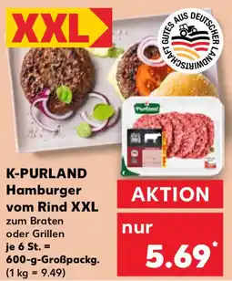 Kaufland K-PURLAND Hamburger vom Rind XXL Angebot