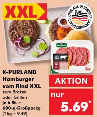 Kaufland K-PURLAND Hamburger vom Rind XXL Angebot