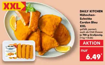 Kaufland DAILY KITCHEN Hähnchen- Schnitte Cordon Bleu XXL Angebot