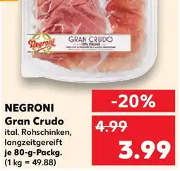 Kaufland NEGRONI Gran Crudo Angebot