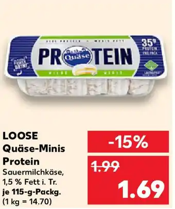 Kaufland LOOSE Quäse-Minis Protein Angebot