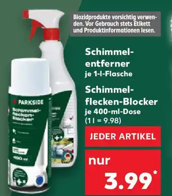 Kaufland PARKSIDE Schimmel entferner- Schimmel- flecken-Blocker Angebot