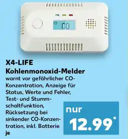 Kaufland X4-LIFE Kohlenmonoxid-Melder Angebot