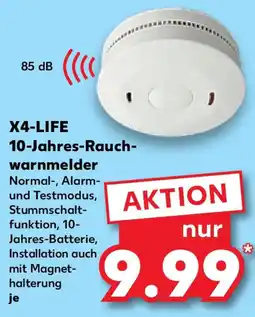 Kaufland X4-LIFE 10-Jahres-Rauch- warnmelder Angebot
