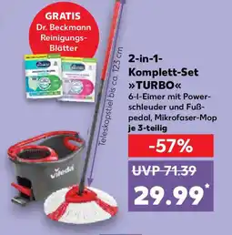 Kaufland vileda 2 in 1 Komplett-Set TURBO Angebot